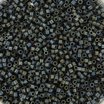 Miyuki Delica Perler, DB 307, Metallic Matte Silver Gray, 11/0 - Uniq Perler - 283838