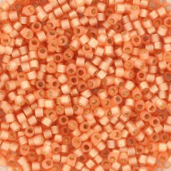 Miyuki Delica Perler, DB 622, Silverlined Dyed Peach Alabaster, 11/0 - Uniq Perler - 114362