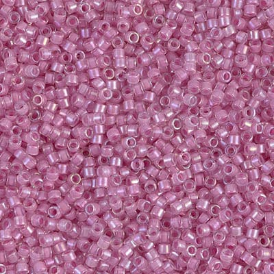 Miyuki Delica Perler, DB 72, Orchid Lined Crystal Luster, (11/0) - Uniq Perler - 5790942