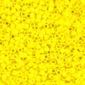 Miyuki Delica Perler, DB 721, Opaque Yellow, 11/0 - Uniq Perler - 5111454