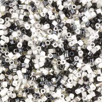 Miyuki Delica Perler, DB MIX 02, Grey Mist, 15/0 - Uniq Perler - 532479977