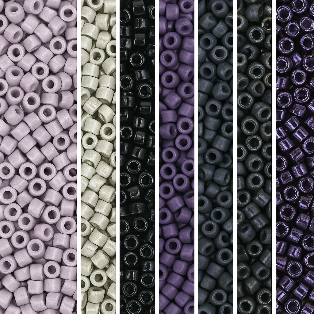 Miyuki Delica Sæt – Twilight Shadows, 11/0 - Uniq Perler - 8533578