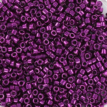 Miyuki delica's 11/0 - galvanized dark magenta 463 - Uniq Perler - 118429