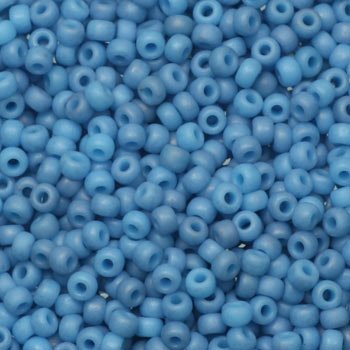 Miyuki Rocailles Perler, (Opaque matte luster pale denim 2074) - Uniq Perler -