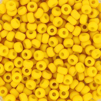 Miyuki Rocailles Perler – RR 2311, Opaque Matte Canary (8/0) - Uniq Perler - 8-2311-125