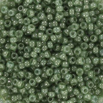 Miyuki Rocailles Perler, RR 2375, Ceylon Translucent Sage, 11/0 - Uniq Perler - 11 - 2375 - 4