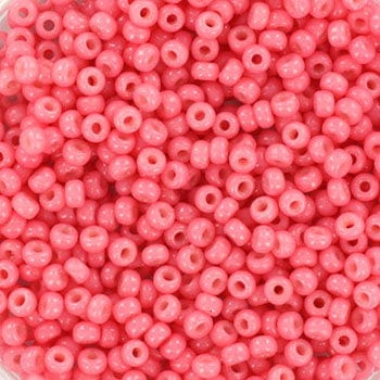 Miyuki Rocailles Perler - RR 4465, Duracoat Opaque Guava, 11/0 - Uniq Perler - 111269, 11 - 4465 - 4