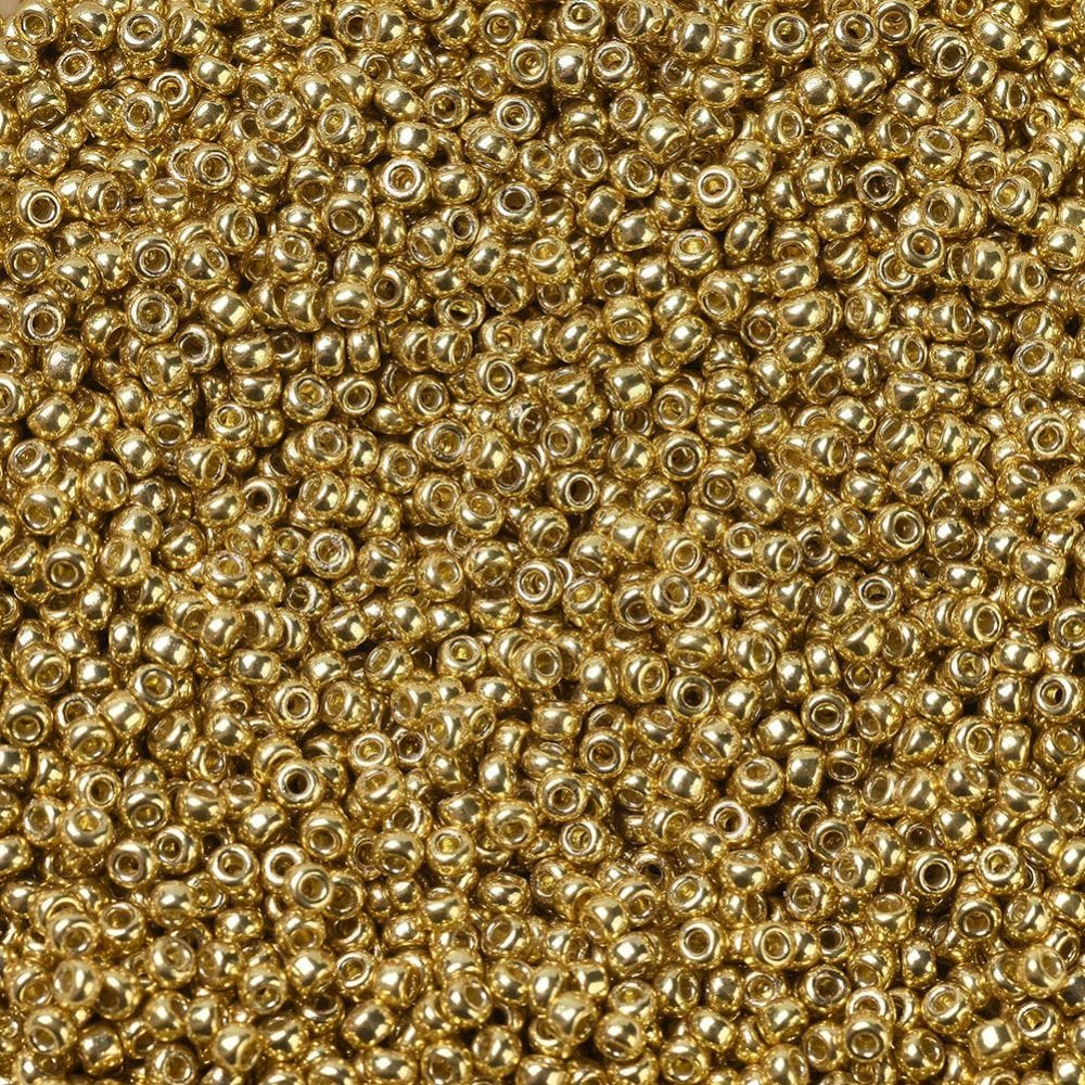 Miyuki Rocallies, 11/0, (RR - 4202) Duracoat Galvanized Gold - Uniq Perler - 116033