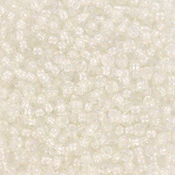 Miyuki seed beads 11/0 - fancy lined soft white 3637 - Uniq Perler - 123303