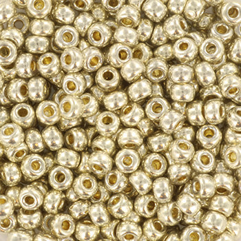 Miyuki seed beads 8/0 - duracoat galvanized silver 4201