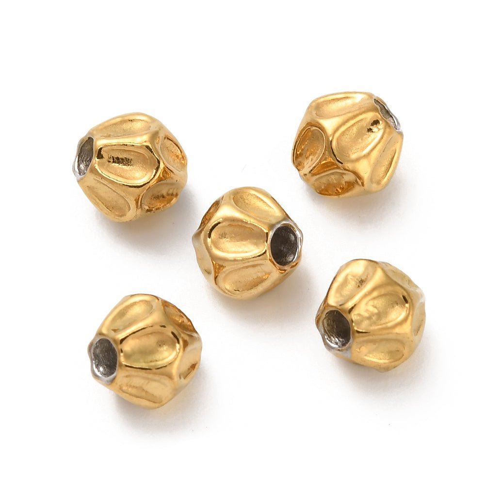 Das Muster Perlen in Wasserfest Vergoldet Stahl – (5,8x5,8mm - 6 Stk.) - Uniq Perler -