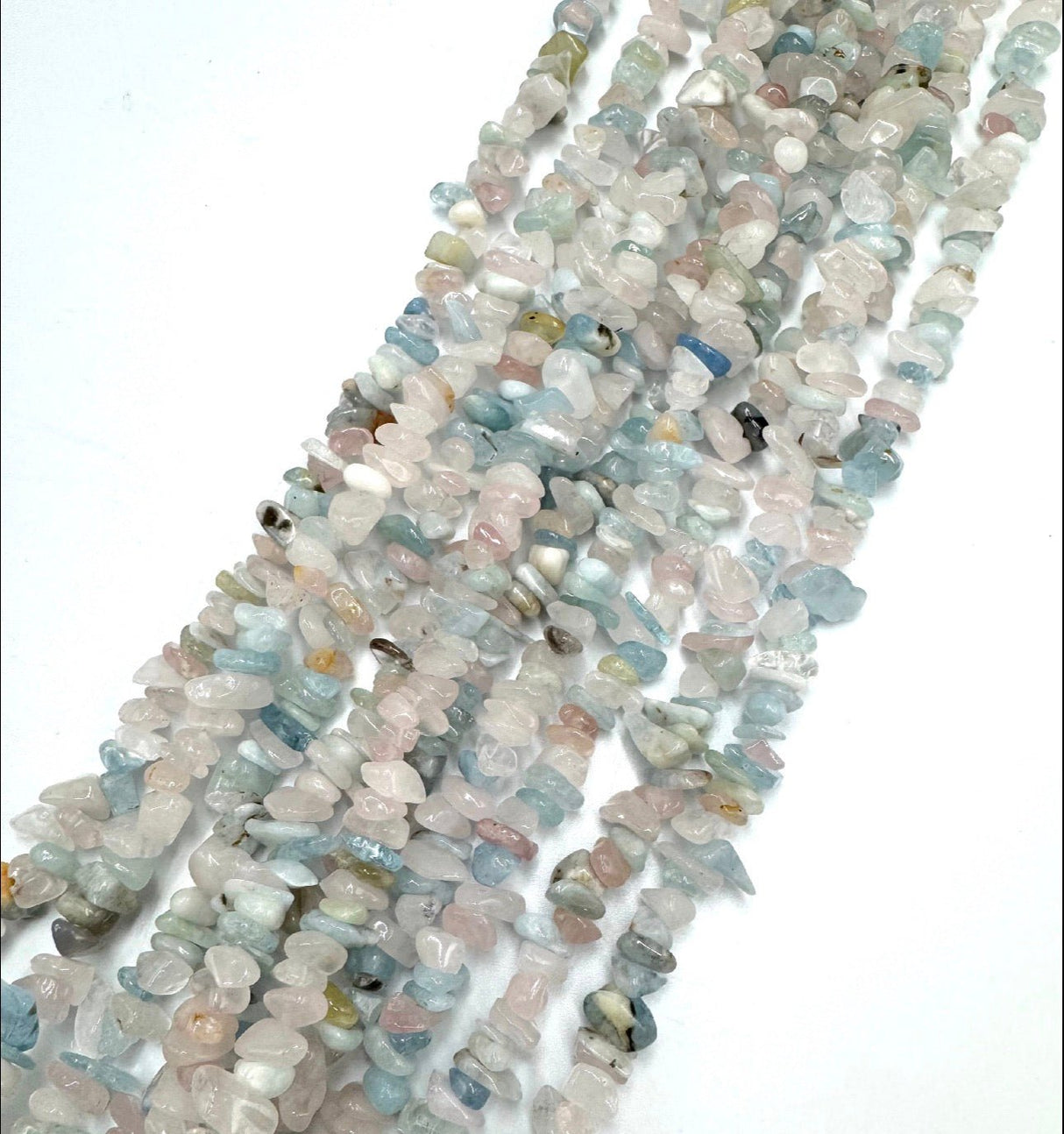 Morganit Perler – Chips (5~14x4~10mm) - Uniq Perler - 120058