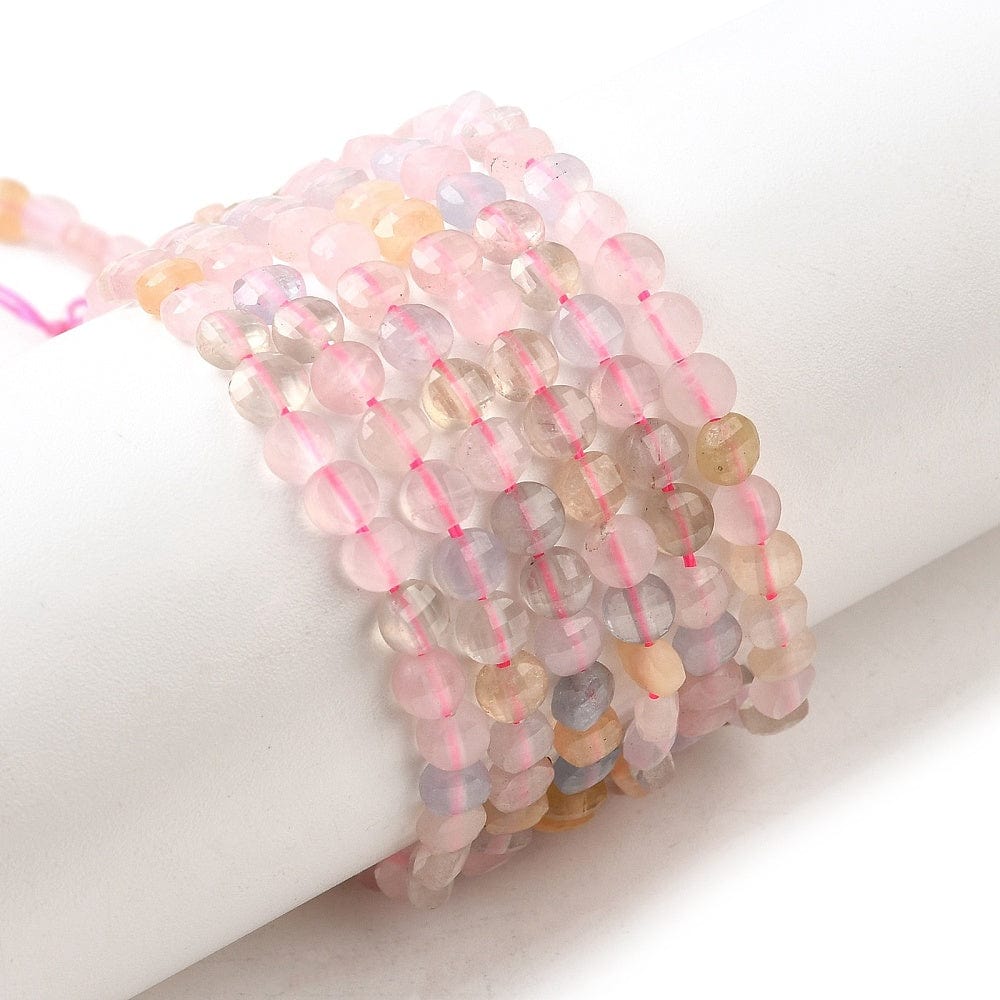 Morganit, Rosa, Facetteret, (4mm) - Uniq Perler - 114924