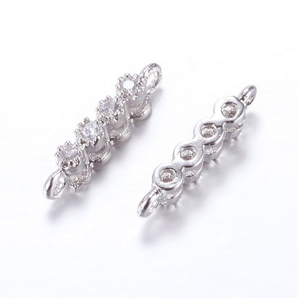 Multi Links/Connector Med Zirkonia Sten - Uniq Perler - 0000014756