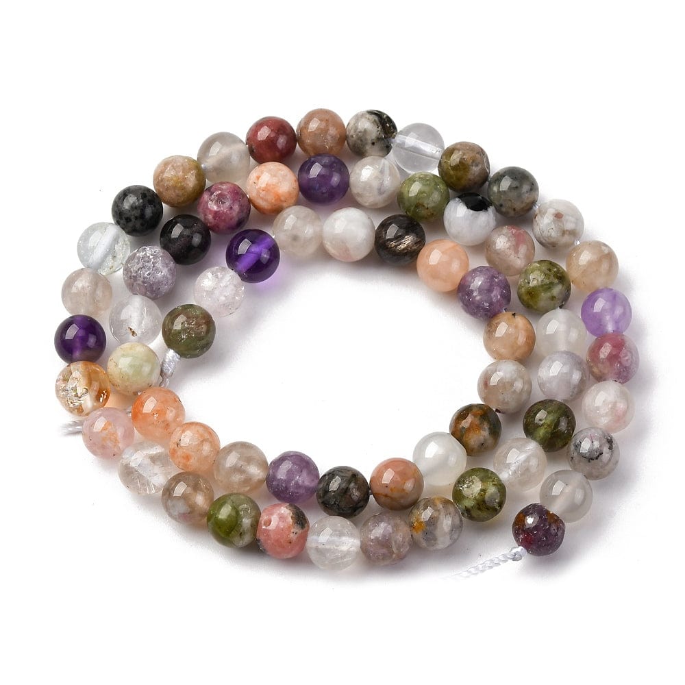 Naturstens Mix – Farve Mix, Rund (6mm) - Uniq Perler -