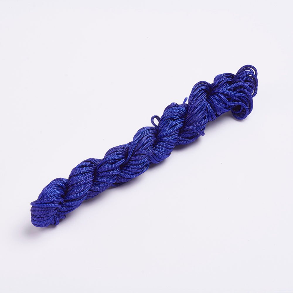 Nylon Tråd - Blå (2mm, Ca. 12 Meter) - Uniq Perler -