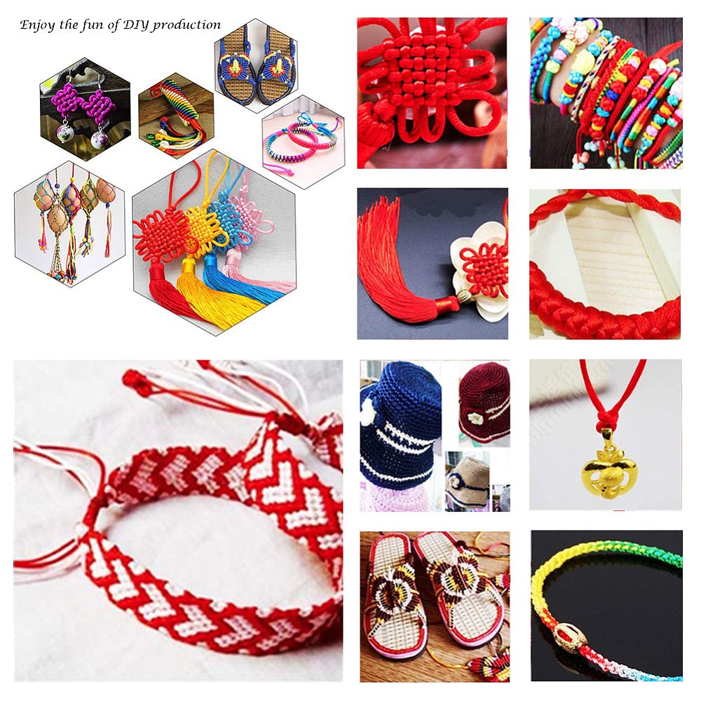 Nylontråd Sett – Fargemiks (1,5mm) 30 Farger