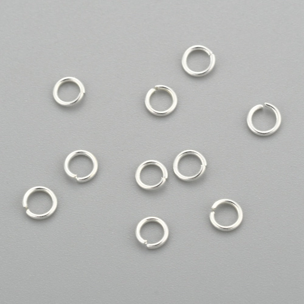 Øsken – Åben, Forsølvet Stål (3,5x0,6mm), 20 stk - Uniq Perler - 13612