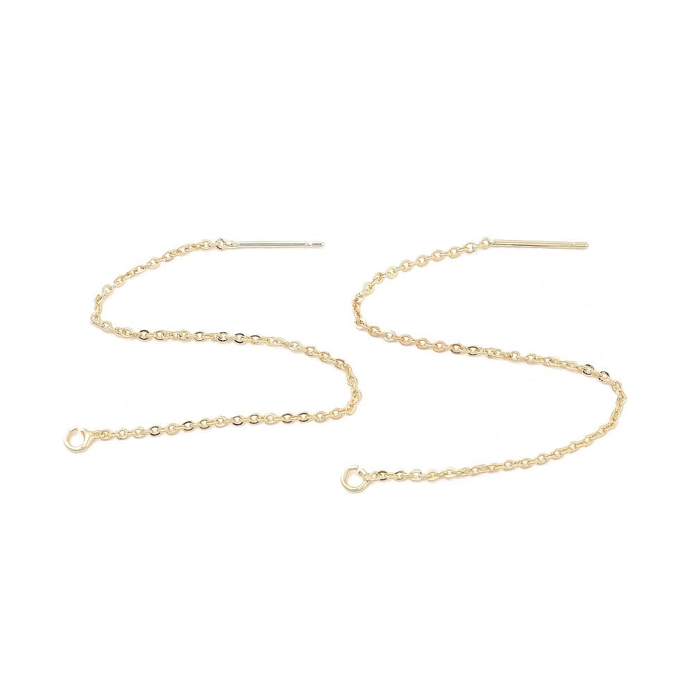 Ørekæder – 14K Langtidsholdbar Forgyldning (100mm) - Uniq Perler - 111671