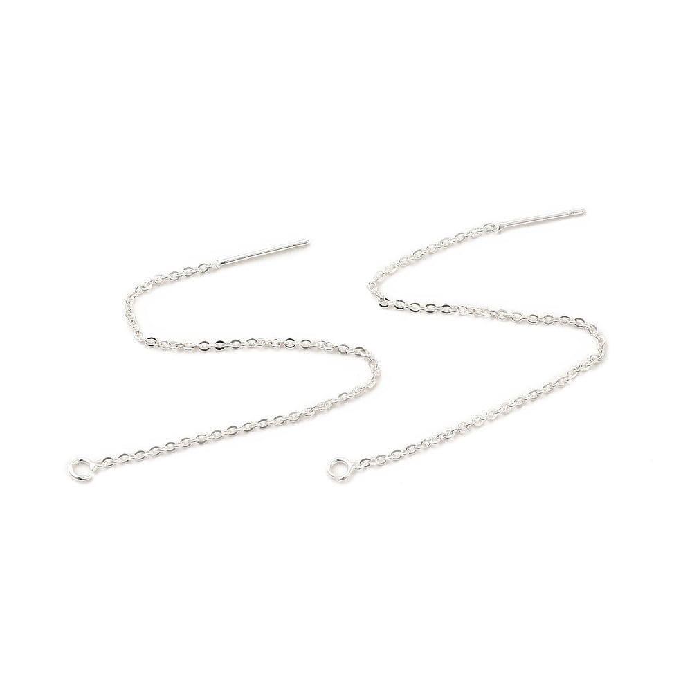 Ørekæder – Forsølvet (100mm) - Uniq Perler - 1111490207
