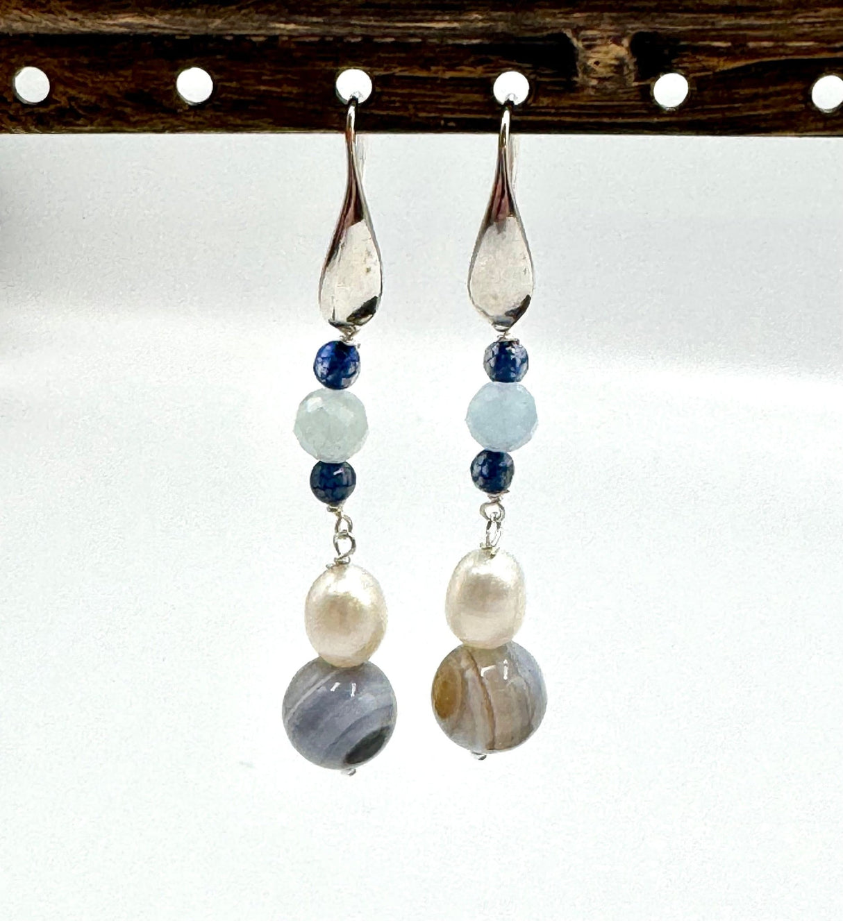 Ørekroge, Platinium Farvet, (18x5,5x10mm) - Uniq Perler - 0000005342