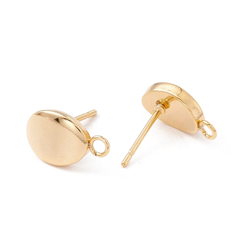 Ørestikkere, Forgyldt Stål, 12x5mm - Uniq Perler - 0875