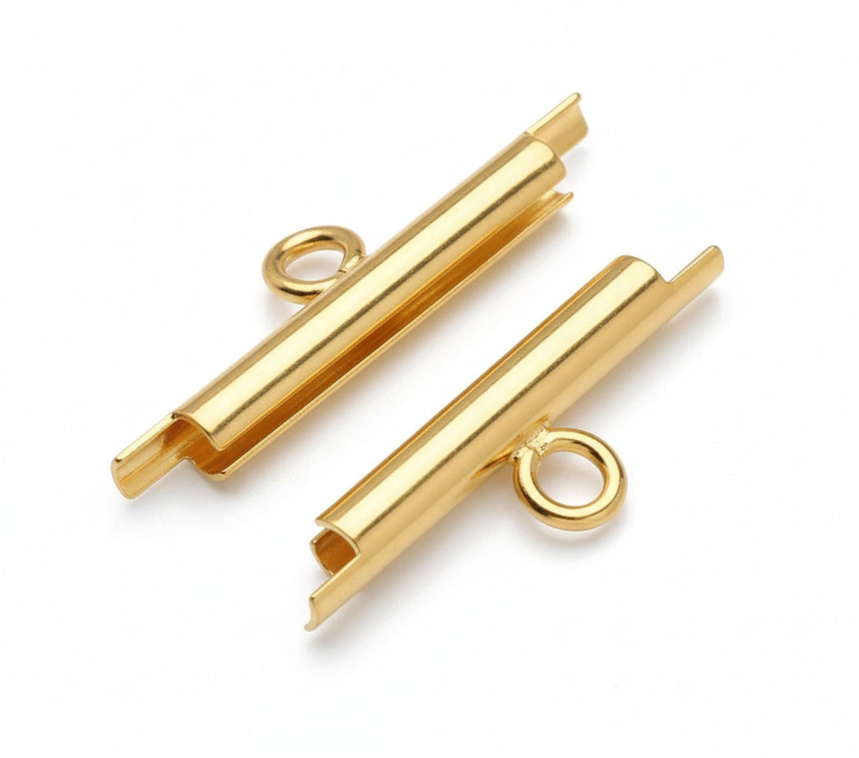 Originale Miyuki Slide Ends – Forgyldt (20x6x3mm) - Uniq Perler - 6533456