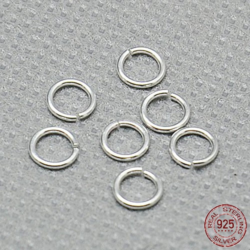 Øsken/O - Ringe – Åben, 925 Sterling Sølv (5x0,8mm), 10 Stk - Uniq Perler - 615846