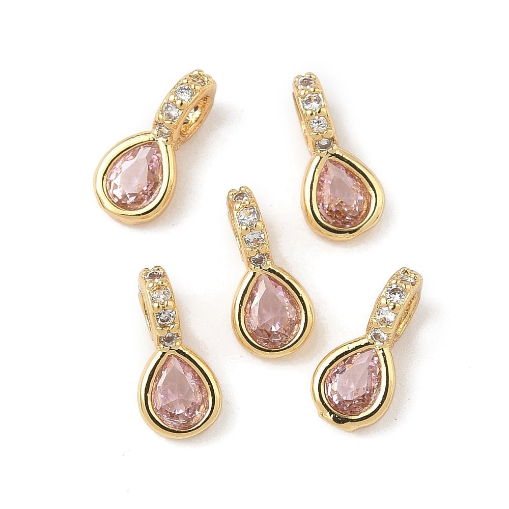 Oval Vedhæng – Zirkonia 18K Forgyldt Langtidsholdbar (9.5mm) - Uniq Perler - 117650