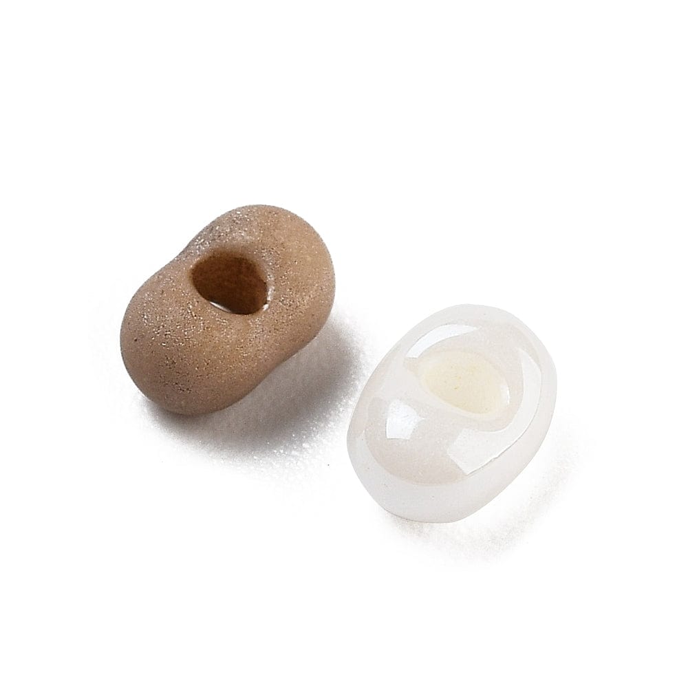 Ovale Seed Beads, 4x3x2mm, Ca. 50 stk (2 gram) - Uniq Perler - 113777