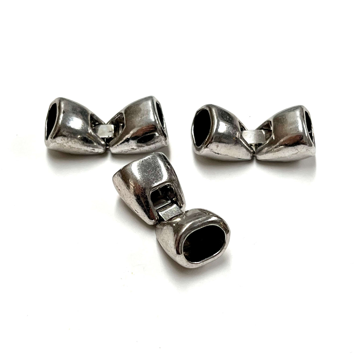 Pandahall Låse "Fold over" lås str. 30x10 mm