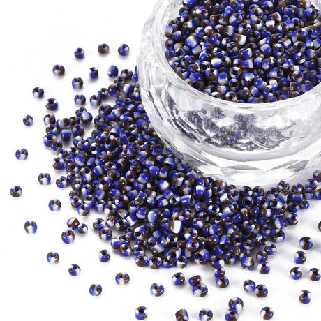 Pandahall seed beads 12/0- ca 2 mm to-farvet seed beads