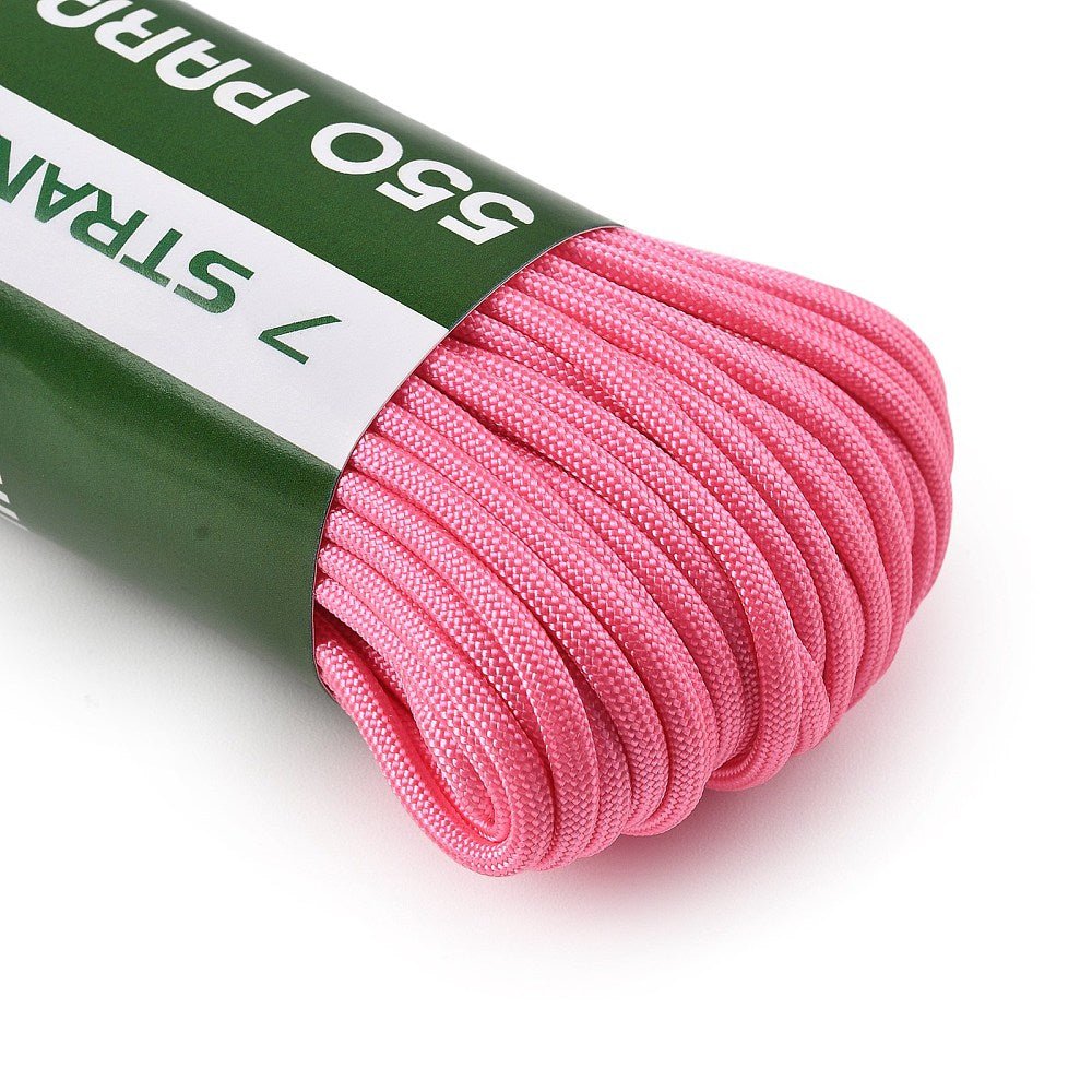 Paracord Snor – Pink (4mm, 10 meter) - Uniq Perler - 123061
