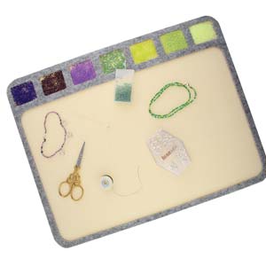 Perlemåtte med Inddeling - 35x26cm - Uniq Perler - 196443