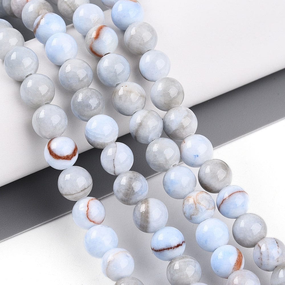 Persian Jade - Lys Blå (6 - 7mm) - Uniq Perler - 699284