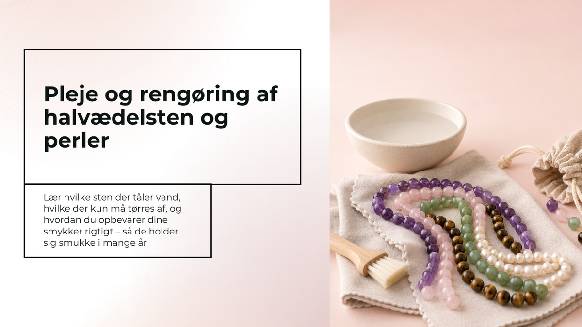 Guide til rengøring af perler og sten