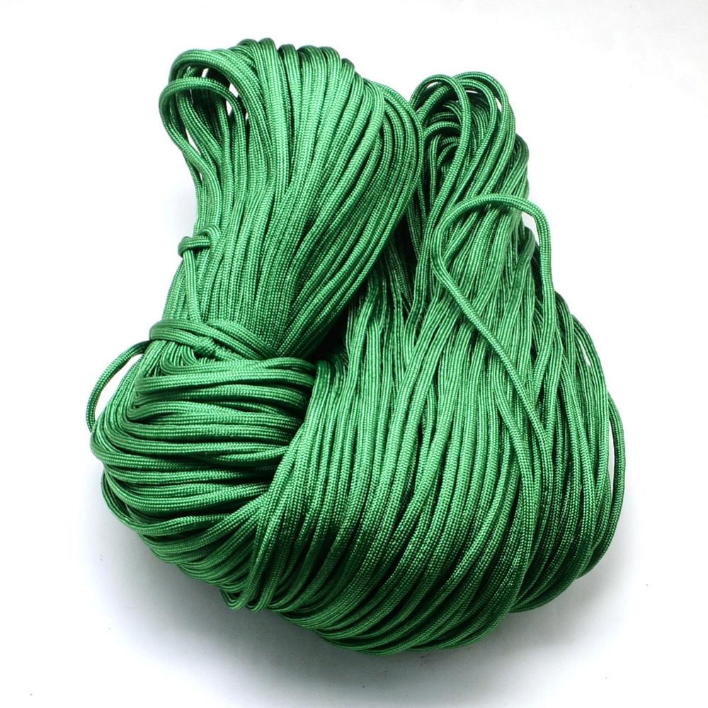 Polyester Snor Med Spandex – Grøn (4 - 5mm) 10 meter - Uniq Perler - 118858