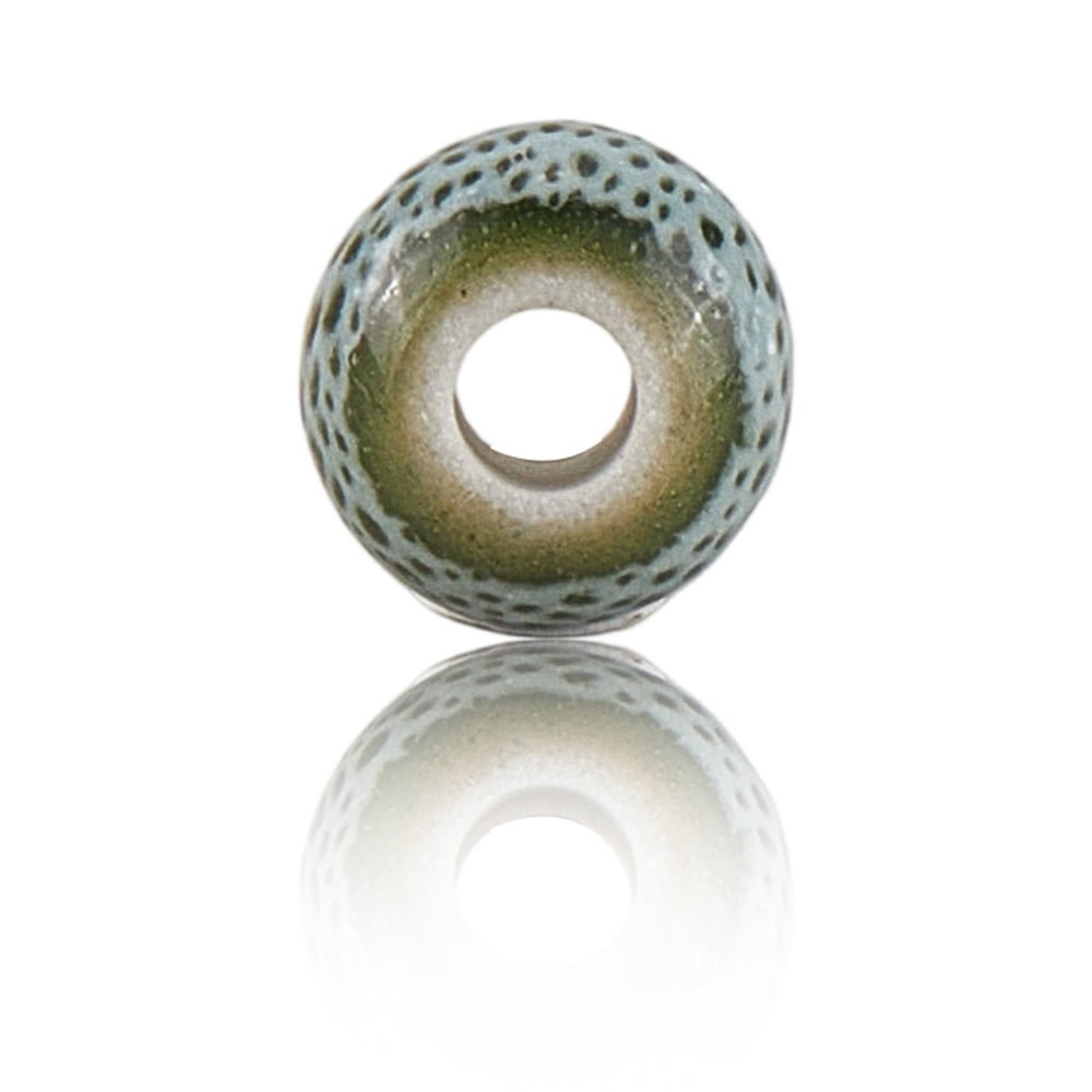 Porcelænsperler – Runde Håndlavede Azure (6~7x5~6mm)120 stk. - Uniq Perler -