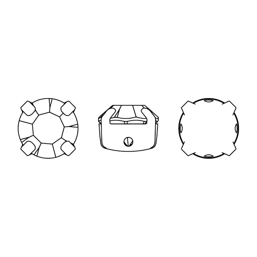 Preciosa Chaton Med Fatning – 18K Forgyldt Messing, Violet (6,15 - 6,35mm, SS29) 4 Stk - Uniq Perler - 120001