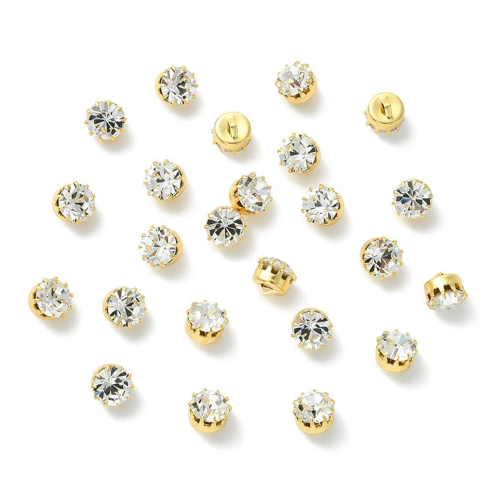 Preciosa Krystal Chaton – 18K Forgylt Fatning (SS39/8,2mm)