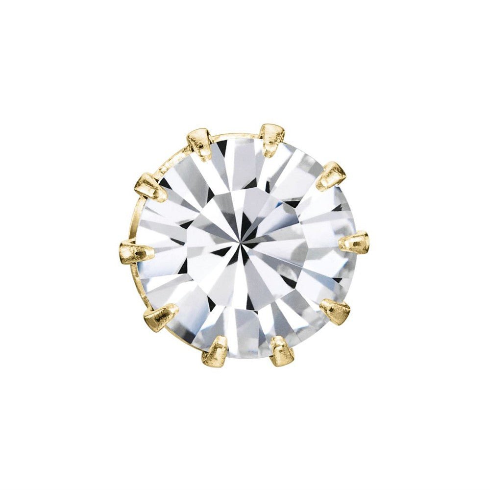 Preciosa Krystal Chaton – 18K Forgylt Fatning (SS39/8,2mm)