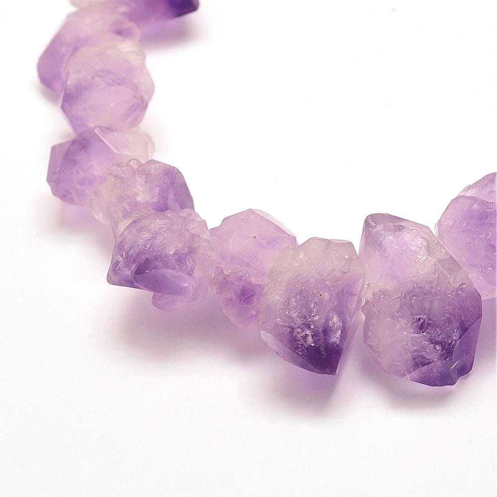Rå Ametyst, (5 - 19mm, 1 stk.) - Uniq Perler - 14354