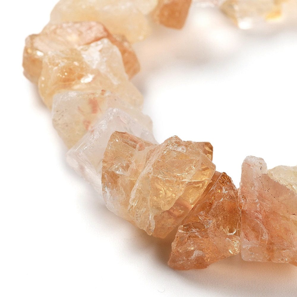 Rå Citrin Perler - (9 - 17mm) - Uniq Perler - 112465