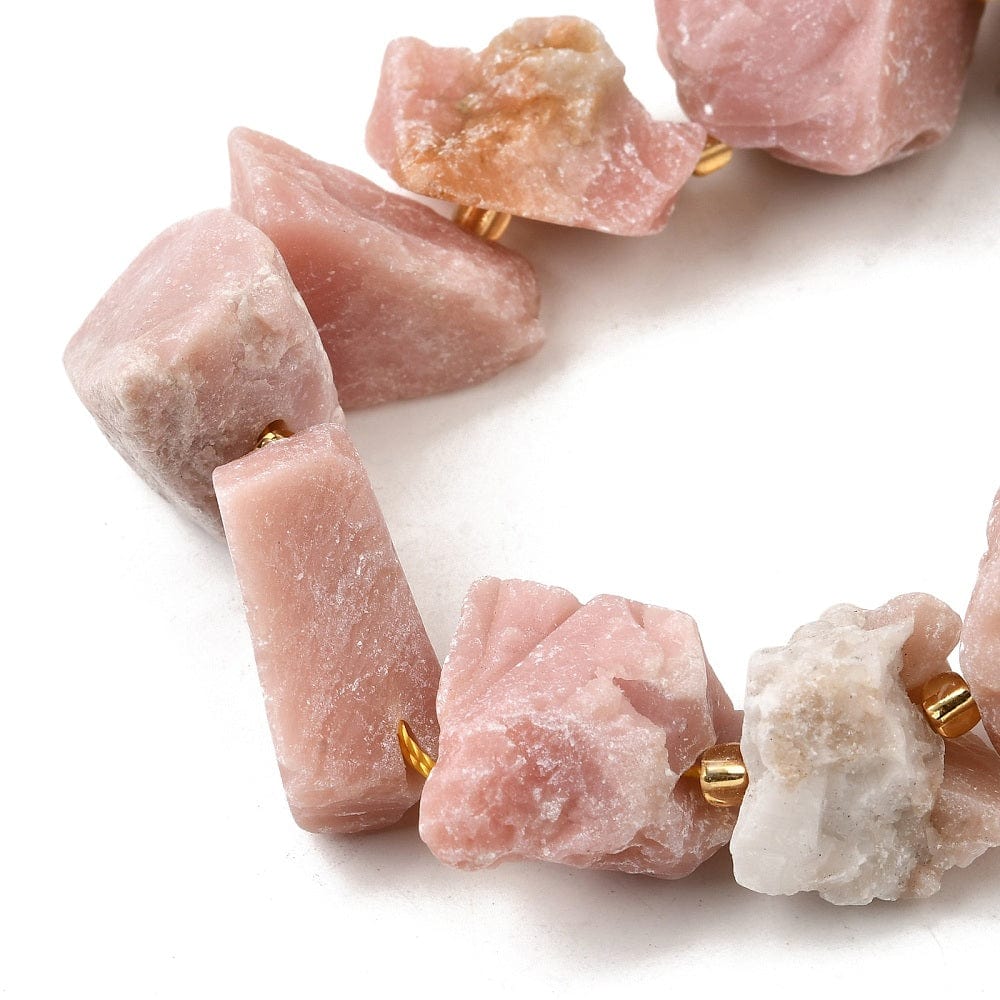 Rå Opal – Rosa, Nuggets (10 - 28mm) - Uniq Perler - 76918686567812898005899284