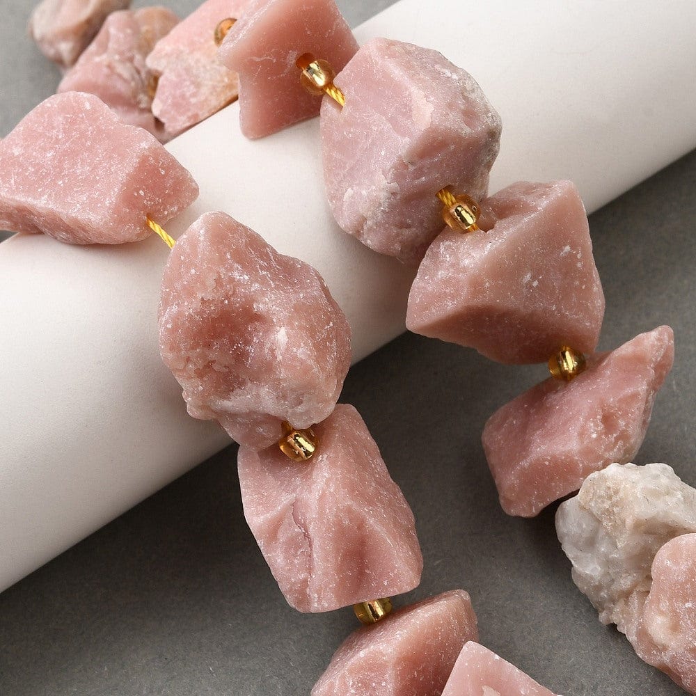 Rå Opal – Rosa, Nuggets (10 - 28mm) - Uniq Perler - 76918686567812898005899284