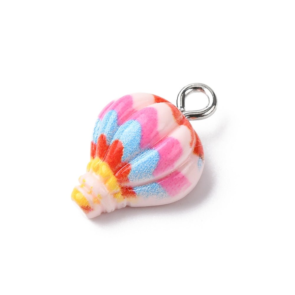 Resin Vedhæng – Luftballon (11.5x17.5x7.5mm) 2 stk. - Uniq Perler -