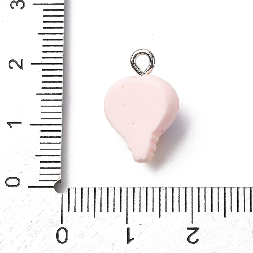 Resin Vedhæng – Luftballon (11.5x17.5x7.5mm) 2 stk. - Uniq Perler -