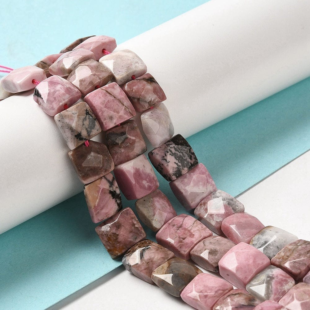 Rhodonit – Kantet, Facetteret (10,5x10x6mm) - Uniq Perler - 840849