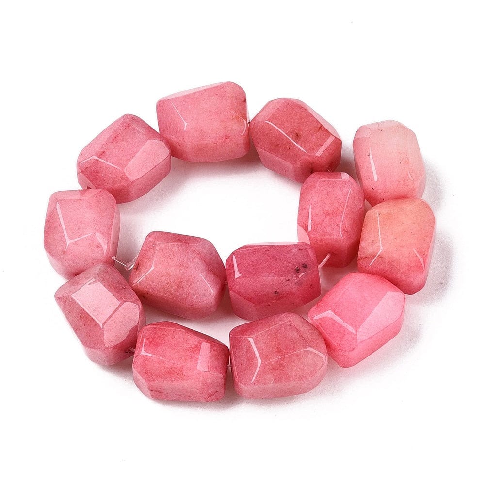 Rodokrosit - Kantet (12×17mm) - Uniq Perler - 114199