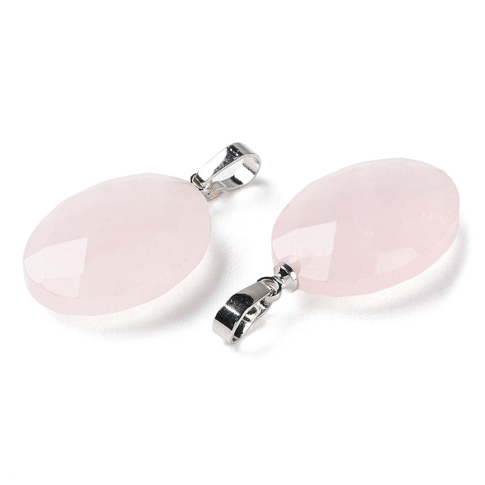 Rosakvarts Vedhæng, 21,8x13,4mm - Uniq Perler - 1111489961